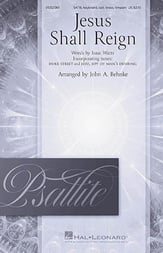 Jesus Shall Reign SATB choral sheet music cover